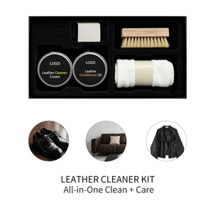 Kit d'entretien des chaussures fabriqué en Pologne avec brosse à chaussures et cire à <span class=keywords><strong>cuir</strong></span>, kit d'entretien du <span class=keywords><strong>cuir</strong></span> en marque privée avec option OEM disponible - Product Image 1