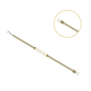 Zullo Industries Outil de beauté en acier inoxydable de haute qualité Ustensile de suppression de boutons de tête et d'acné noir de couleur or avec logo OEM - Product Image 3