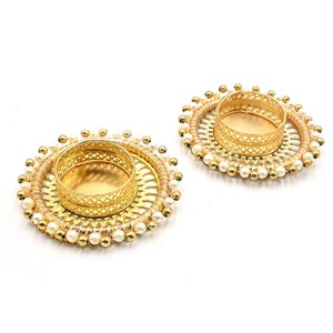 ที่วางเทียนทีไลท์ตกแต่งงานแต่งงานอินเดีย, ที่วางเทียน, โคมไฟเหยือก, ของตกแต่งบ้านใหม่, ของตกแต่งเทศกาลดิวาลี, ของตกแต่งบนโต๊ะ - Product Image 1