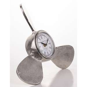 Cast Aluminium Propeller <b>Clock</b> Desk Tabletop Decorative <b>Clocks</b> Perfect For Office Modern Home Decoration - Product Image 6