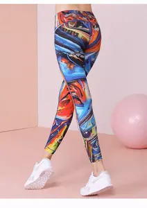 New <b>Fashion</b> Woman's High Waist Seamless Knitted Gym <b>Leggings</b> With Pockets Custom Sports Outfit Elastic WaistYoga <b>Leggings</b> - Product Image 4