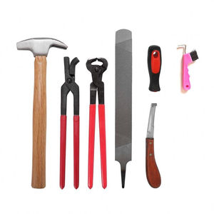Premium Professional 8PCS Farrier Tools Kit Horse Hoof Trimmers para veterinarios y jinetes Herramientas veterinarias de acero inoxidable - Product Image 1