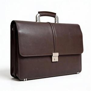 Maletín de Cuero Genuino Personalizado de Lujo Unisex, Bolsa de Mensajero para Portátil, Personalizable, Ligera, Bolsa de Hombro para Negocios - Product Image 4