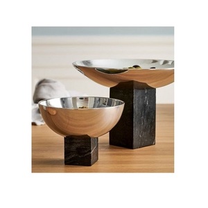 Cuenco de frutas secas martillado de aluminio con el cuenco decorativo de la forma redonda de la mejor calidad para el uso de la boda del hotel - Product Image 3