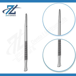 Gouge manuelle de haute qualité à tête dentelée, 180 mm de long, 2 mm de largeur, en acier inoxydable, instruments chirurgicaux réutilisables, certifiés CE - Product Image 3