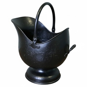 New Look Black Powder Coated Finishing Metal Coal Bucket with Handle Garden Fireplace Set & Accessories Container Bucket - Product Image 5