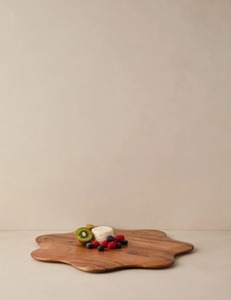 Wood Round Serving <b>Board</b>-Dishwasher Safe & Easy to Clean - Product Image 1