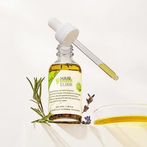 Élixir capillaire 100% naturel et biologique, sérum à l'huile de romarin en marque blanche pour la croissance des cheveux et la prévention de la chute des cheveux chez les hommes et les femmes, formule à base de plantes - Product Image 2