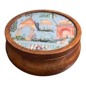 Caja de Madera Clásica para Roti para Mantener las Chapatis Calientes Durante el Almuerzo y la Cena Familiares, Caja de Madera para Chapati de Gran Capacidad - Product Image 5