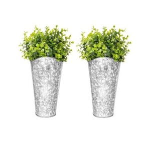 Jardinières murales galvanisées modernes Design chic et minimaliste Décor accrocheur pour salon chambre cuisine ou couloir - Product Image 2