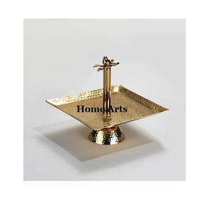 Handmade Wood And Metal Chocolate <b>Stand</b> Classic Design Round Shape Dessert <b>Cake</b> <b>Stand</b> At Cheapest Pricing - Product Image 2