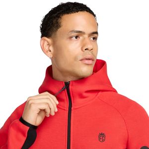 Veste à capuche zippée intégrale en polaire technique pour homme Rouge Légère Chaude Vêtement de sport d'entraînement Vêtement de sport haut de gamme - Product Image 4