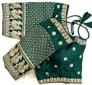 เสื้อที่ทันสมัยมี Jari, ด้าย, badla และวัสดุงานต่อเนื่องเสื้อเบลาส์ผ้าไหมงูเห่าหนักมีการออกแบบลวดลายเป็นฟอง - Product Image 5