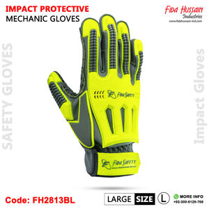 High Quality Impact Protective Custom Mechanic Gloves Anti-Vibration Enhanced Grip Daily Use Wholesale Synthetic Leather - Product Image 3