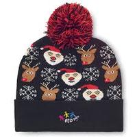 Gorros de Punto con Luces Navideñas al por Mayor, ODM, Nueva Tendencia, Promoción, Personalizados, para Hombre y Mujer, Ajustables, de Acrílico, para la Playa, Cálidos para el Invierno