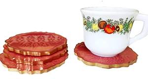 Posavasos de resina resistente al agua hecho a mano de primera calidad con elegante alfombrilla redonda de epoxi para bebidas para uso diario en el hogar y al aire libre - Product Image 2