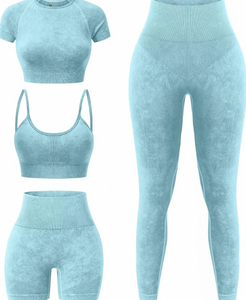 Conjunto de Yoga para Gimnasio, Impermeable, Spandex/Nailon - Product Image 4