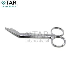 กรรไกรตัดผ้าพันแผลลิสเตอร์ สแตนเลส โค้ง สำหรับแพทย์ ใช้ซ้ำได้ คุณภาพสูง ผลิตตามสั่ง สำหรับศัลยกรรม พยาบาล บาดเจ็บ ปฐมพยาบาล - Product Image 2