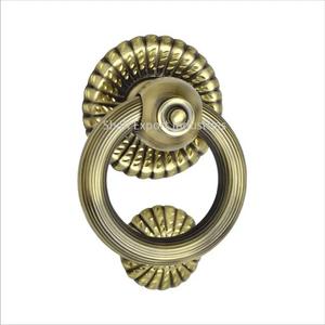 Aldaba de puerta de metal de latón puro duradero de larga duración, aldaba de puerta de latón vintage de alta calidad para uso en villas de hotel en casa - Product Image 3