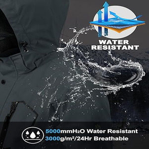 Chaqueta de lluvia para hombre más vendida, chaqueta de lluvia transpirable para hombre adulto, chaqueta de lluvia con cremallera para hombre, hecha por Dress Sports - Product Image 3