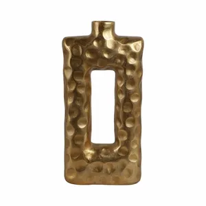 Vase à fleurs en métal fait main tendance mondiale, vente en gros, décoration haut de gamme pour la maison et les hôtels, vase à fleurs décoratif fait main - Product Image 3