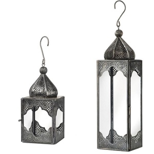 Home <b>Decoration</b> <b>Moroccan</b> Lantern Centrepiece for Wedding Use Metal Glass for Garden Indoor Outdoor Wedding Banquet Roof Gallery - Product Image 1