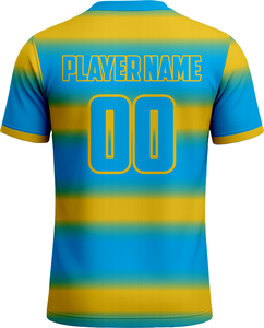 Ensemble de maillots de football pour jeunes 2025, bon prix, vente en gros, manches courtes, découpe automatisée, service OEM pour les maillots de football pour hommes - Product Image 2