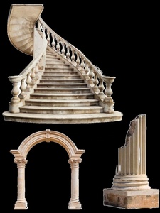 <span class=keywords><strong>Colonna</strong></span> in Pietra Naturale Beige di Alta Qualità, Stile Romano Moderno, Intagliata a Mano per Hotel e Ville - Product Image 3