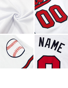 Uniformes de baseball personnalisés Offre Spéciale et maillots de baseball par sublimation maillots de baseball à fines rayures rouges de haute qualité - Product Image 6