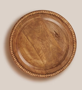 Assiette de présentation en bois Décoration de mariage Assiette à dîner en bois personnalisée d'excellente qualité Prix le plus bas - Product Image 5