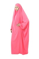 Hijab de Oración Elegante y Transpirable de Poliéster, Talla Grande, Largo hasta el Tobillo, Elástico en Cuatro Direcciones, Manga Larga, de una Pieza, para Primavera