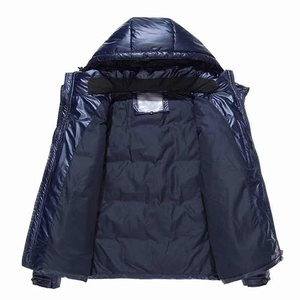 Mens outdoor <b>padded</b> puffer <b>jacket</b> thick warm hooded down coat <b>waterproof</b> windproof insulated winter fashion clothing - Product Image 3