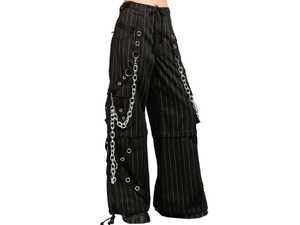 กางเกงทรงหลวมแบบกอธิคสำหรับผู้ชายกางเกงคาร์โก้มีหลายกระเป๋าสายปรับได้และมีสายโซ่สำหรับสวมใส่สไตล์สตรีท - Product Image 6