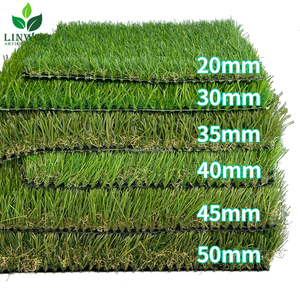 Gazon artificiel réaliste Linwoo de 40 mm, gazon synthétique durable <span class=keywords><strong>pour</strong></span> jardin, cour arrière, toit, aménagement paysager - Product Image 6