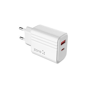 Netzy PL06 Cargador de Viaje 2 en 1 Tipo-C de 20W Blanco 20W-Blanco - Product Image 3