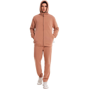 Ensembles de survêtements d'hiver grande taille pour hommes avec logo personnalisé motif solide en coton écologique respirant coupe-vent dernier modèle - Product Image 1