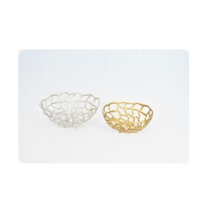 ชามอลูมิเนียมขัดเงาเป็นมิตรกับสิ่งแวดล้อมดีไซน์หรูหราทันสมัยสำหรับงานแต่งงานที่บ้าน - Product Image 1