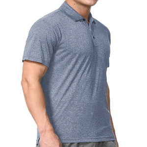 เสื้อโปโลผ้าคอตตอนโพลีเอสเตอร์สำหรับ100% เสื้อโปโลทรงสลิมฟิตเสื้อโปโลสำหรับผู้ชาย - Product Image 3