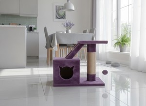 เสาข่วนเล็บคุณภาพสูง Amistar Plum Luxury สำหรับแมวทุกสายพันธุ์และทุกขนาด - Product Image 4