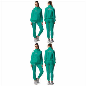 บริการ OEM ชุดวอร์มแขนยาวสำหรับผู้หญิง ชุดวอร์มผู้หญิงยอดนิยม ชุดวอร์มผู้หญิงทรงเข้ารูป ชุดวอร์มผ้าฝ้ายสำหรับผู้หญิง - Product Image 6