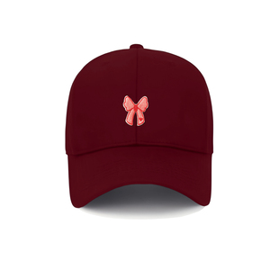 Exquisita gorra de béisbol con lazo bordado-Street Style Sporty Unisex 100% Cotton Common - Product Image 1