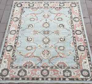 Tapis tufté à la main à la main en multicolore vibrant beau motif abstrait taille personnalisable disponible - Product Image 1