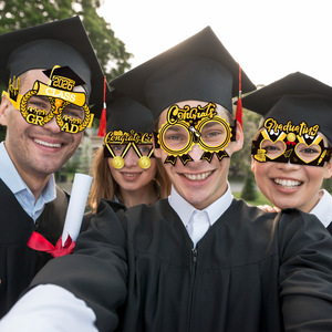 Graduation Photo Booth Paper Glasses Decorations <b>for</b> 2026 <b>Party</b> School Event Supplies - Product Image 3