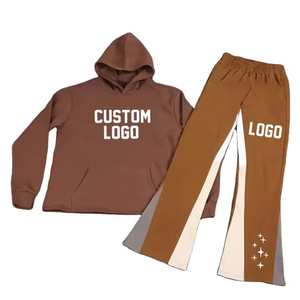 Sudadera con Capucha y Pantalones Deportivos para Hombre, Diseño Personalizado de Fábrica, Algodón de Alta Calidad, Chándal Grueso, Traje Deportivo Holgado Unisex - Product Image 1