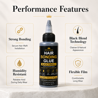 Colle capillaire professionnelle à tenue super forte, fabricant OEM, marque privée pour perruques Lace Front