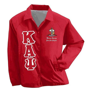 Veste coupe-vent vintage de bonne qualité avec logo personnalisé brodé de lettres grecques pour les vêtements Alpha Psi Delta Chi Xi Beta - Product Image 5