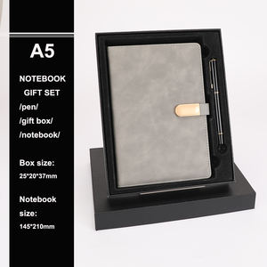 Pu Lederen A5 Hardcover Dagboek Cadeauset Notitieboekje Met Pen En Thermos Beker - Product Image 4