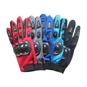 Guantes de motocicleta personalizados para hombres y mujeres, materiales de cuero con diseño de logotipo para deportes de carreras y uso en motocicletas de bajo alcance - Product Image 4