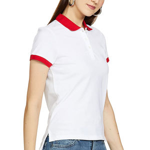 OEM Best-seller T-shirt polo pour femmes T-shirts polo de haute qualité pour dames avec motifs personnalisés et couleurs Chemise élégante - Product Image 3