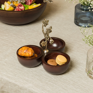 ชามไม้3ส่วนสำหรับตกแต่งช็อคโกแลตสำหรับใช้ในบ้านอุ่นปาร์ตี้ - Product Image 2